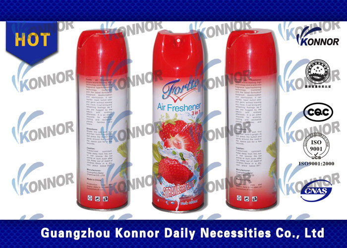 Multi - color Auto Air Freshener Spray with strawberry , rose Fragrance